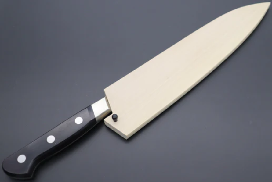 Magnolia Wood Knife Sheath / Saya Cover for Chef Knife (Gyuto) 10.5" (270 mm)