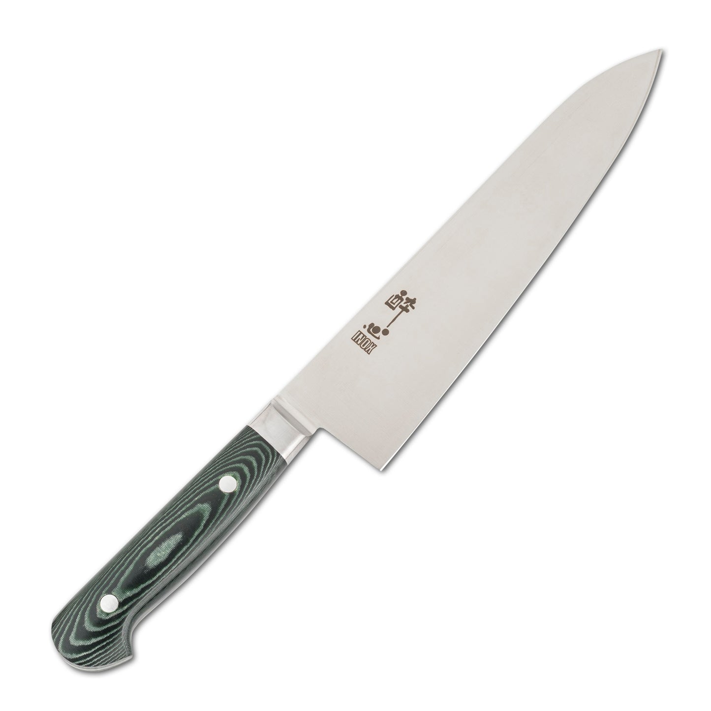 Suisin Premium Inox Forest Green Handle Gyuto 9.4" (240mm) Chef Knife