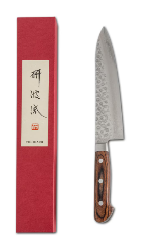 Togiharu Hammered Texture Damascus Gyuto 9.4" （240mm) Chef Knife