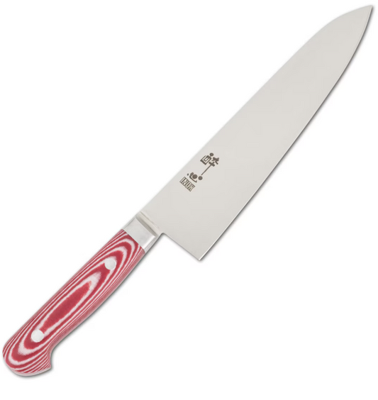 Suisin Premium Inox Rose Red Handle Gyuto 8.2" (210mm) Chef Knife